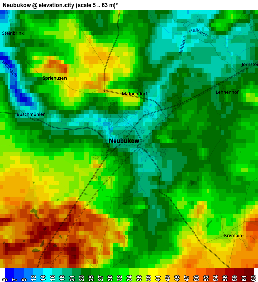 Neubukow elevation map