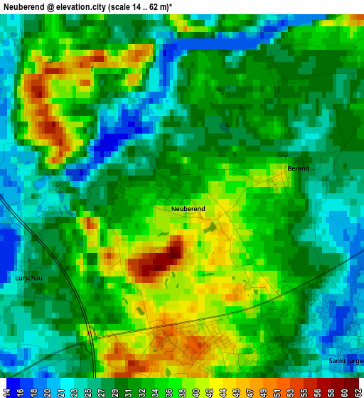 Neuberend elevation map