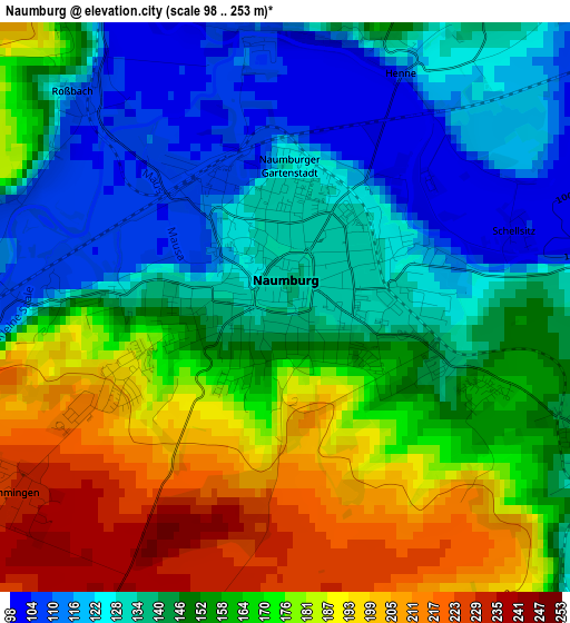 Naumburg elevation map