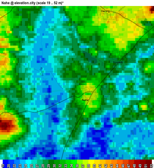 Nahe elevation map