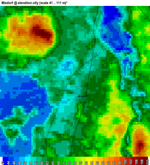 Mixdorf elevation map