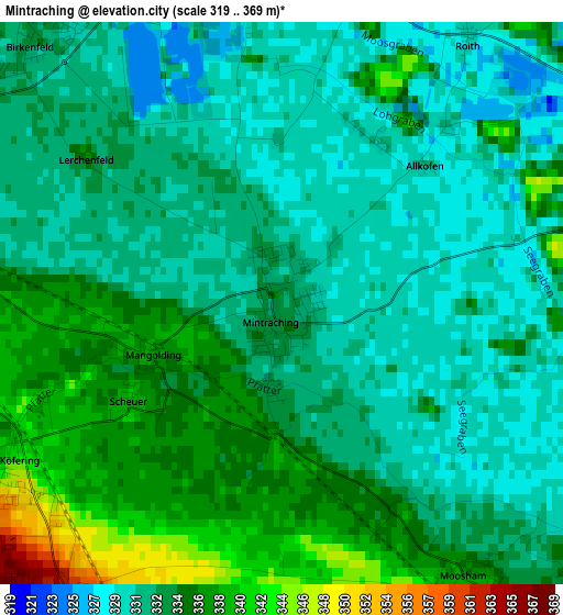 Mintraching elevation map