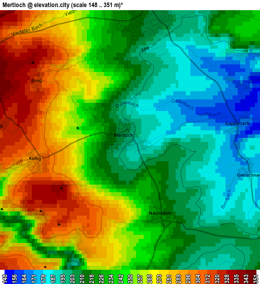 Mertloch elevation map