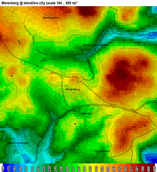 Merenberg elevation map