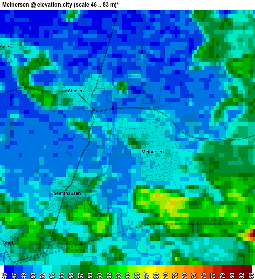 Meinersen elevation map