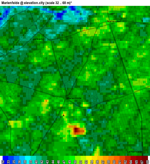 Marienfelde elevation map