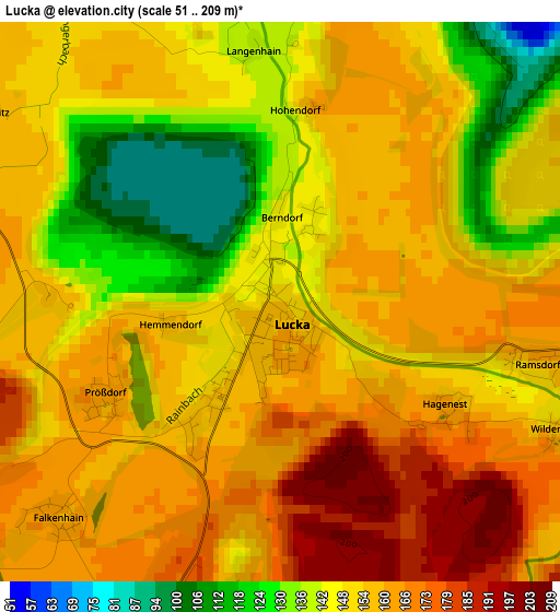 Lucka elevation map