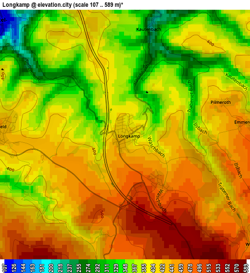 Longkamp elevation map