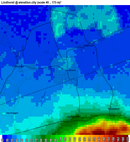 Lindhorst elevation map