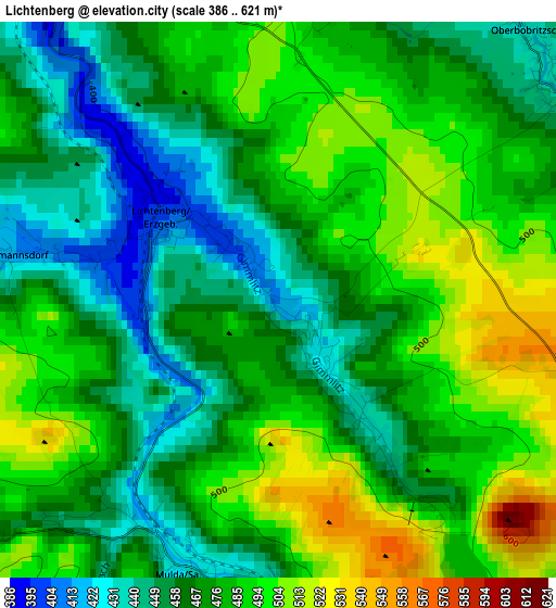 Lichtenberg elevation map