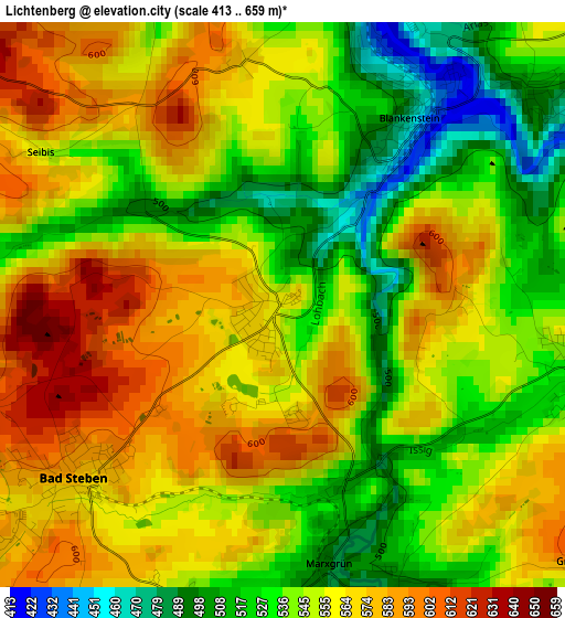 Lichtenberg elevation map