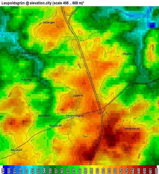 Leupoldsgrün elevation map