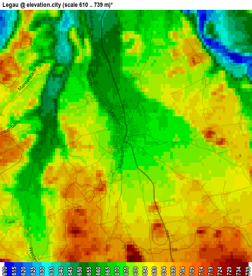 Legau elevation map