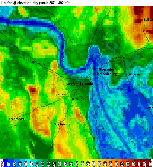 Laufen elevation map