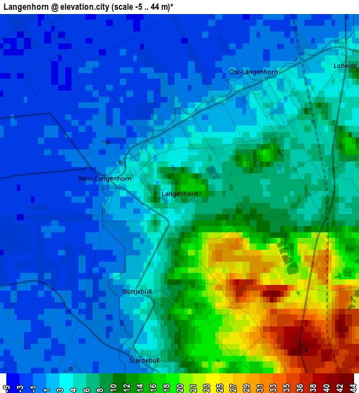 Langenhorn elevation map