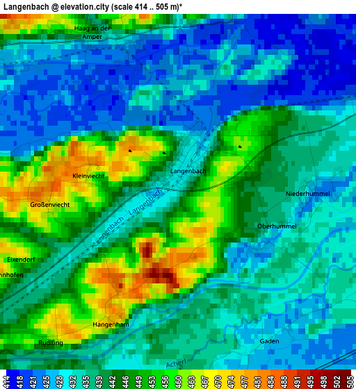 Langenbach elevation map