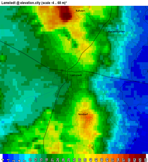 Lamstedt elevation map