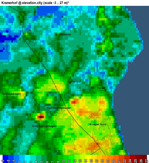 Kramerhof elevation map