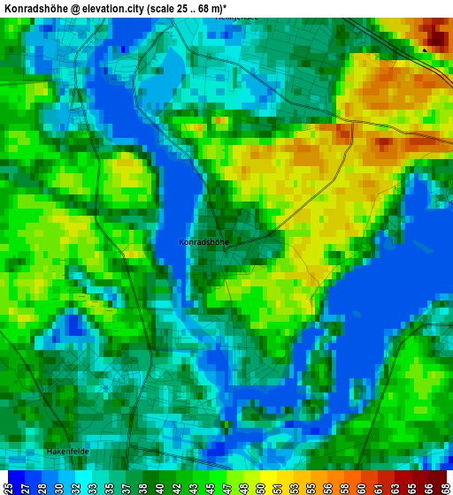 Konradshöhe elevation map