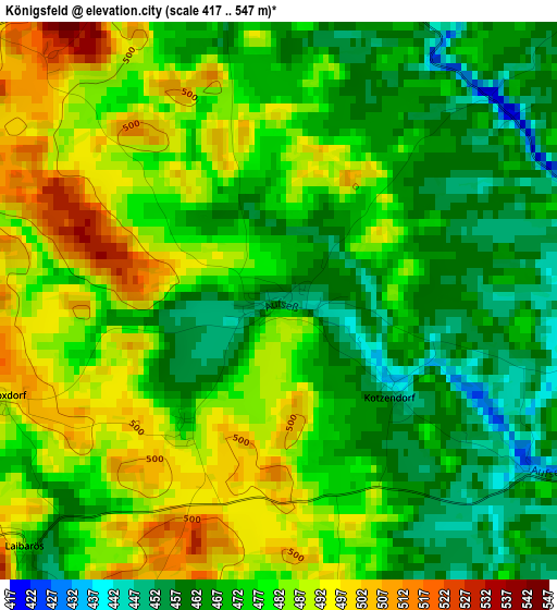 Königsfeld elevation map