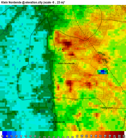 Klein Nordende elevation map