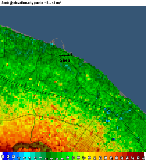 Seeb elevation map