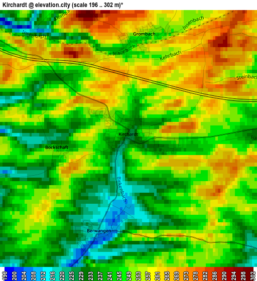 Kirchardt elevation map