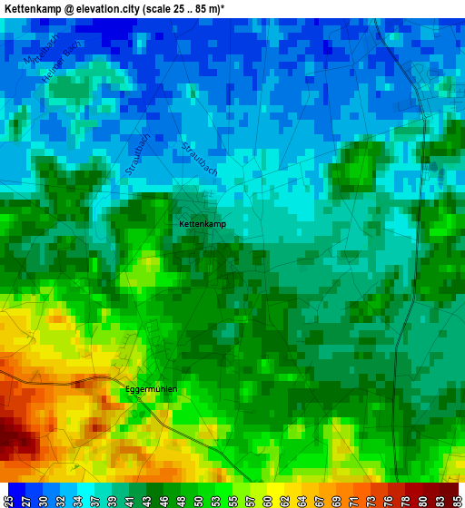 Kettenkamp elevation map