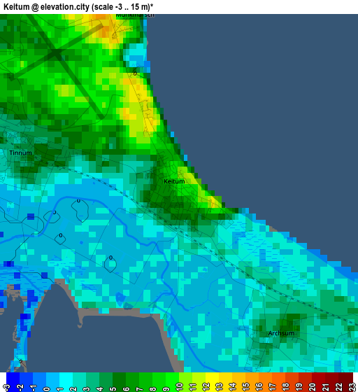 Keitum elevation map