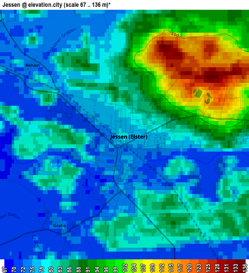 Jessen elevation map