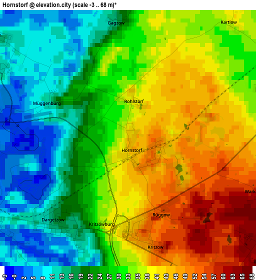 Hornstorf elevation map