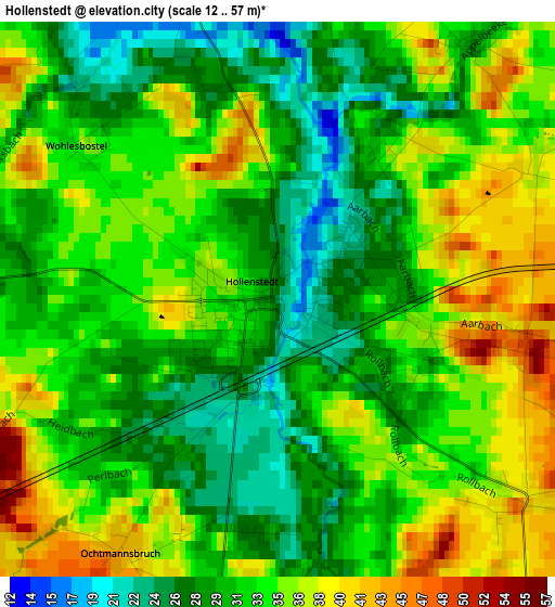 Hollenstedt elevation map