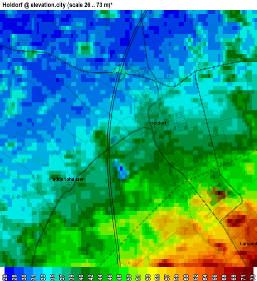 Holdorf elevation map