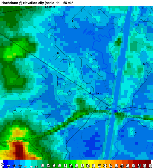 Hochdonn elevation map