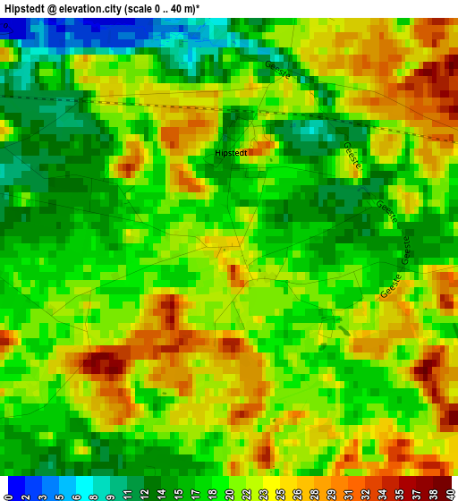 Hipstedt elevation map