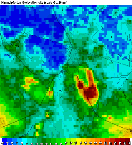 Himmelpforten elevation map