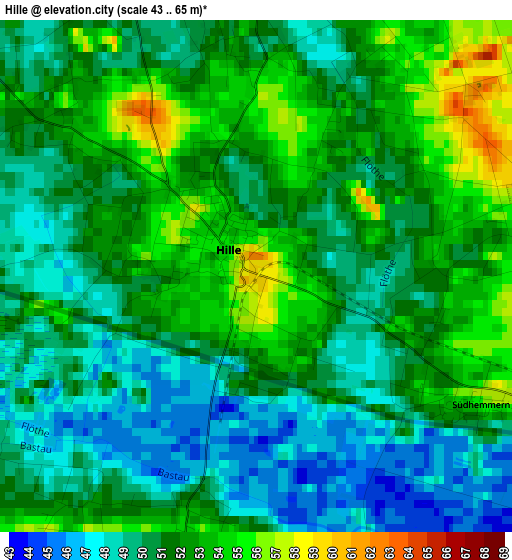 Hille elevation map