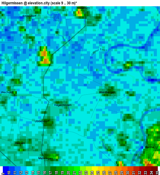 Hilgermissen elevation map