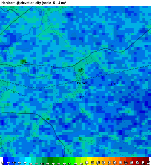 Herzhorn elevation map