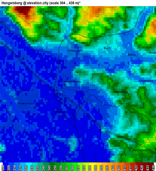 Hengersberg elevation map