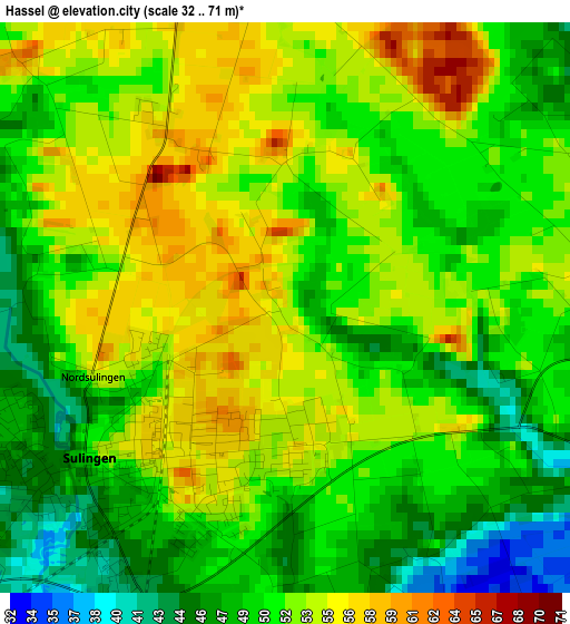 Hassel elevation map