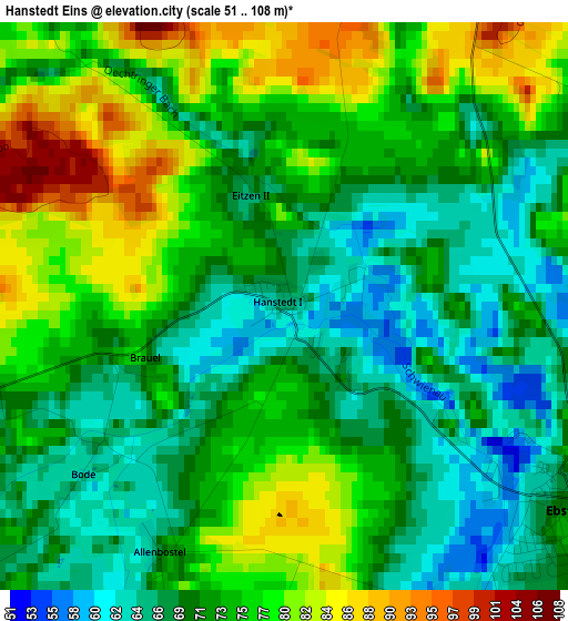 Hanstedt Eins elevation map