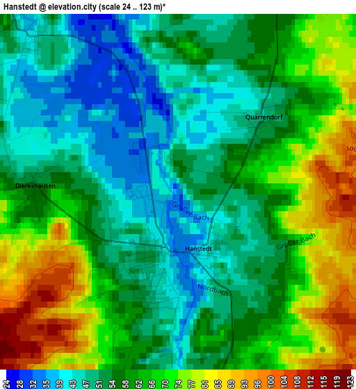 Hanstedt elevation map