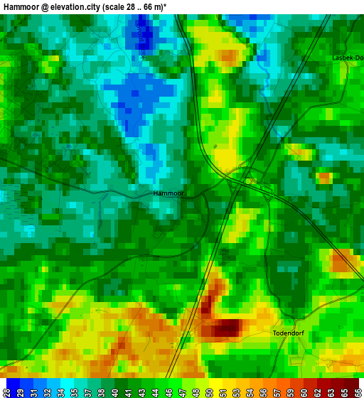 Hammoor elevation map