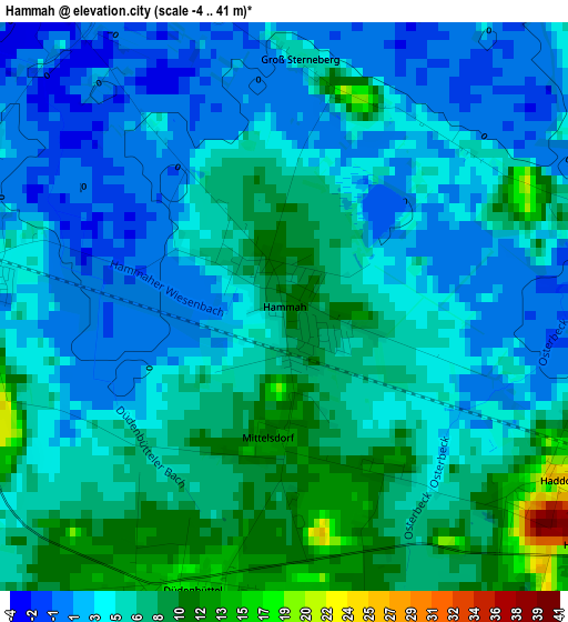 Hammah elevation map