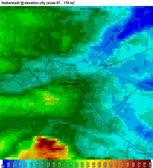 Halberstadt elevation map