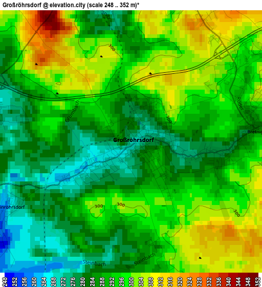 Großröhrsdorf elevation map