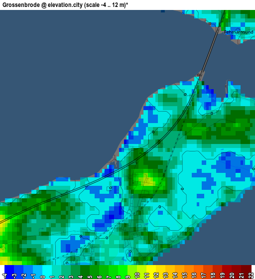 Grossenbrode elevation map