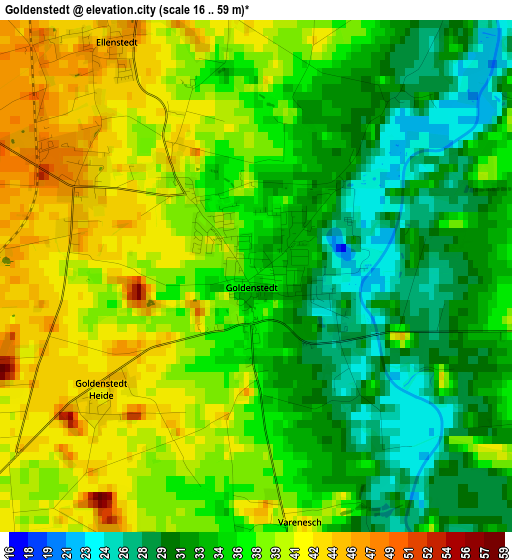 Goldenstedt elevation map