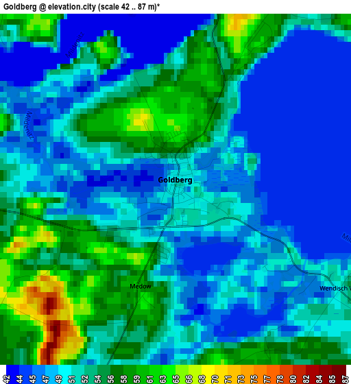 Goldberg elevation map